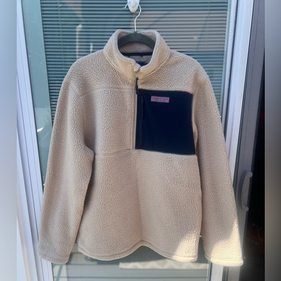 Vineyard Vines Jackets & Blazers - Vineyard Vines Stillwater Sherpa 1/2 Zip size Medium